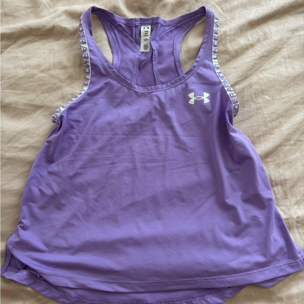 Youth Under Armour Lavender Tank Top